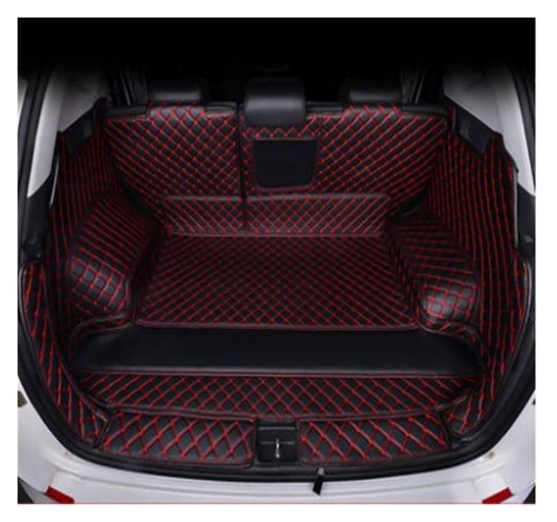 Kofferraumwanne Schutzmatte Auto-Kofferraummatte Modifizierte Boot Cargo Liner Tray Teppich Pads Autoabdeckungen Für Hyundai Für Tucson 2018 2019 Auto Kofferraummatten(Black red) von WYLWSHA
