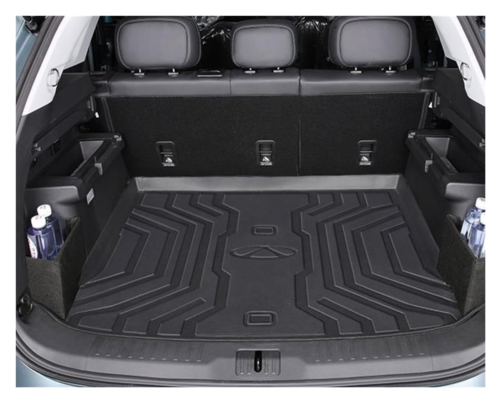 Kofferraumwanne Schutzmatte Auto-Kofferraummatte TPE wasserdichte Fußmatte Komplett Abgedeckt Für Chery Für Jaecoo Für J7 2024 2025 Auto Kofferraummatten(A) von WYLWSHA