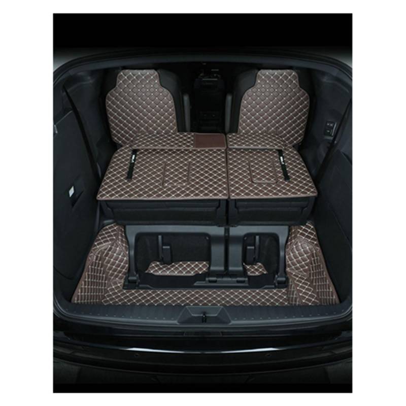Kofferraumwanne Schutzmatte Auto-Kofferraummatten Anti-Schmutz-Pads Gepäck Kofferraum Teppiche Zubehör Für Toyota Für Sienna 2021 Auto Kofferraummatten(2 Coffee) von WYLWSHA