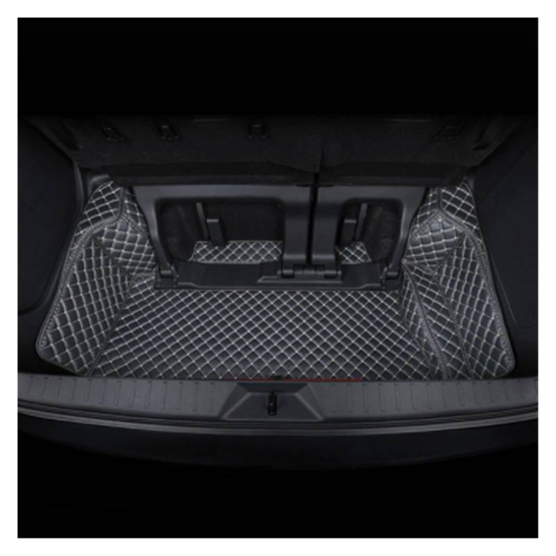 Kofferraumwanne Schutzmatte Auto-Kofferraummatten Anti-Schmutz-Pads Gepäck Kofferraum Teppiche Zubehör Für Toyota Für Sienna 2021 Auto Kofferraummatten(Black beige) von WYLWSHA