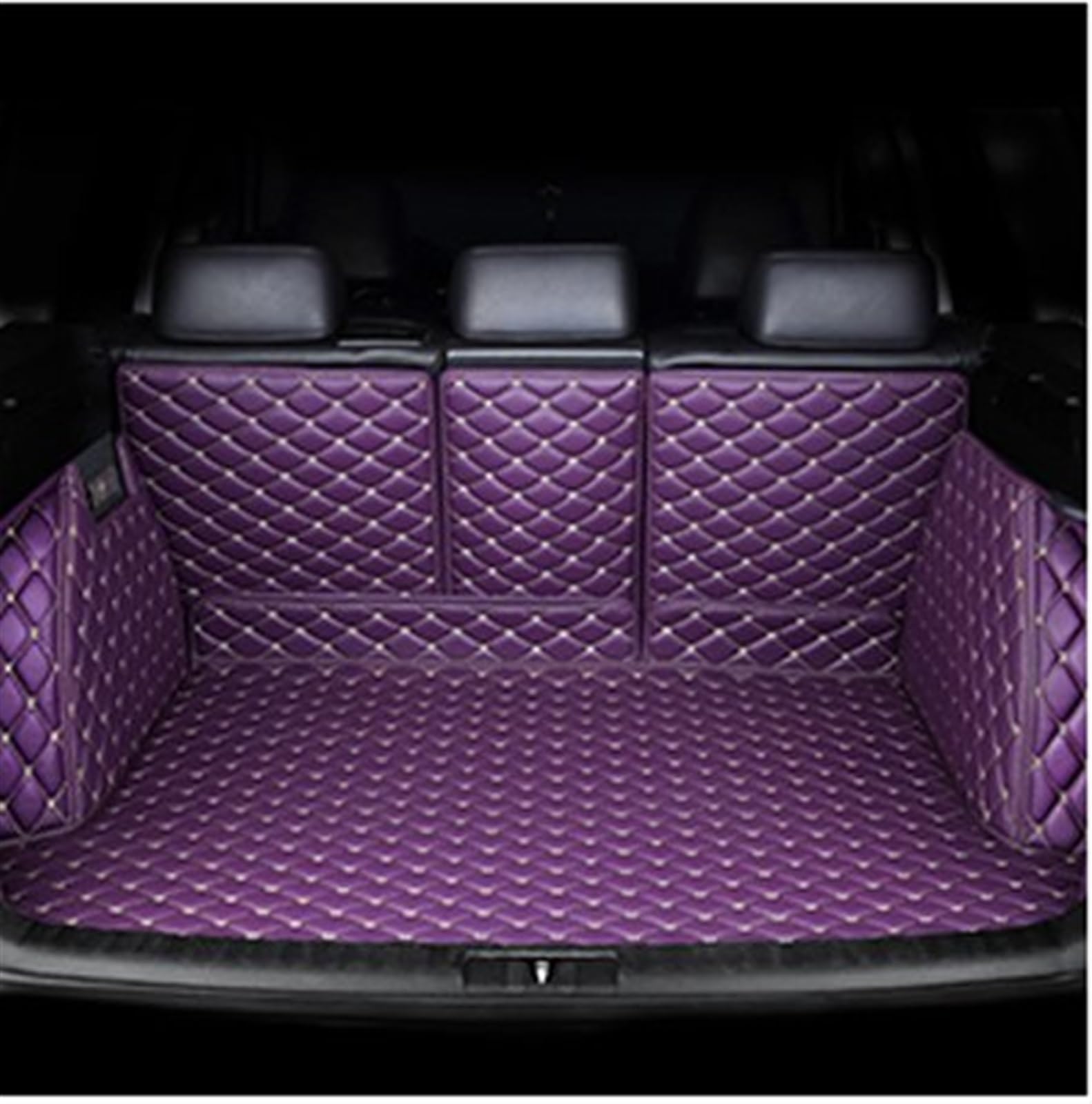 Kofferraumwanne Schutzmatte Auto-Kofferraummatten Anti-Schmutz-Pads Gepäck-Kofferraumteppiche Für Für Eclipse Für Cross 2017 2018 2019 2020 Auto Kofferraummatten(Purple) von WYLWSHA