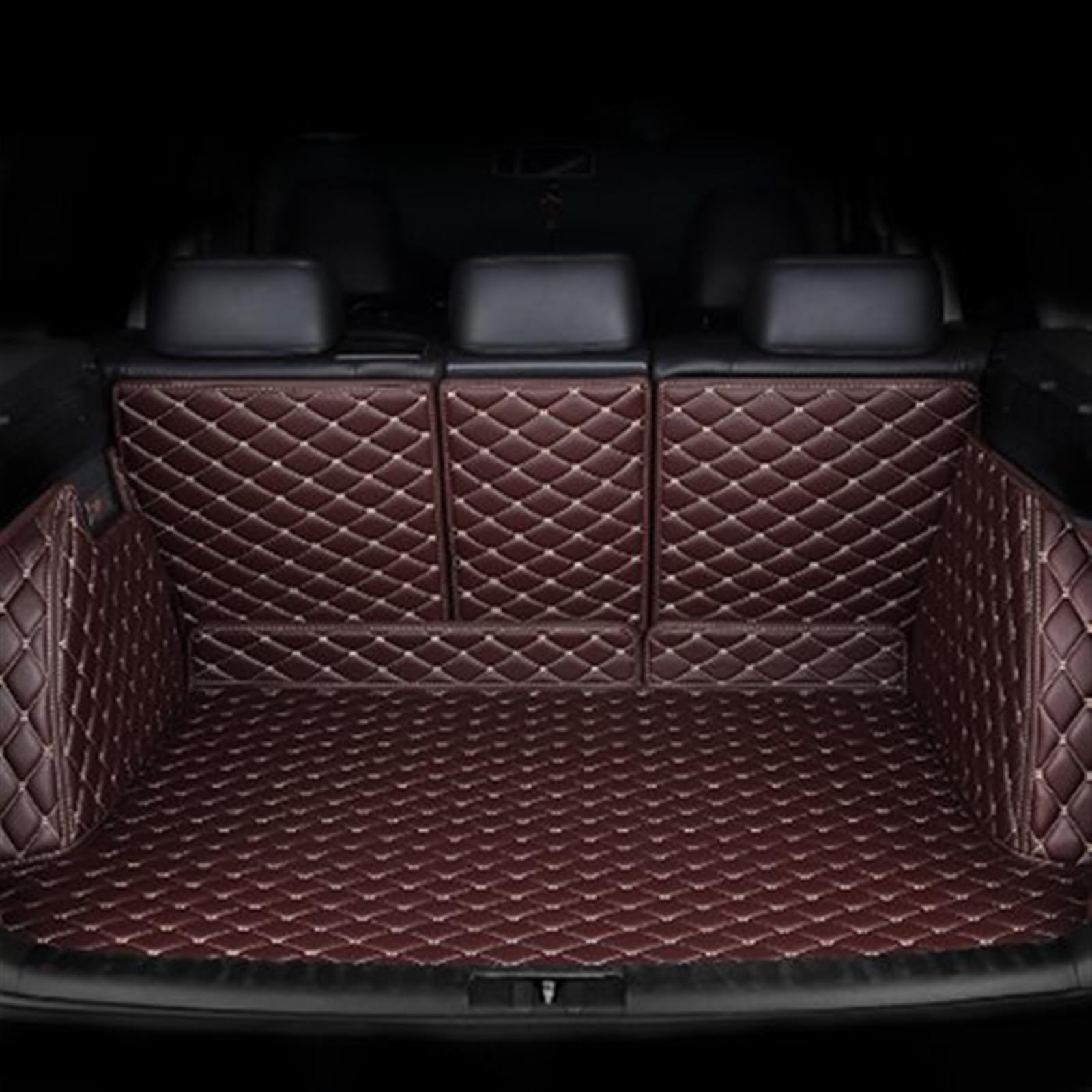 Kofferraumwanne Schutzmatte Auto-Kofferraummatten Anti-Schmutz-Pads Gepäck-Kofferraumteppiche Für Volvo Für XC60 2009 2010 2011 2012 2013 2014 2015 Auto Kofferraummatten(Coffee) von WYLWSHA