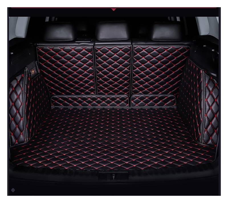 Kofferraumwanne Schutzmatte Auto-Kofferraummatten Anti-Schmutz-Pads Gepäckkofferraumteppiche Für Lincoln Für Corsair 2020 2021 2022 Auto Kofferraummatten(Black red) von WYLWSHA