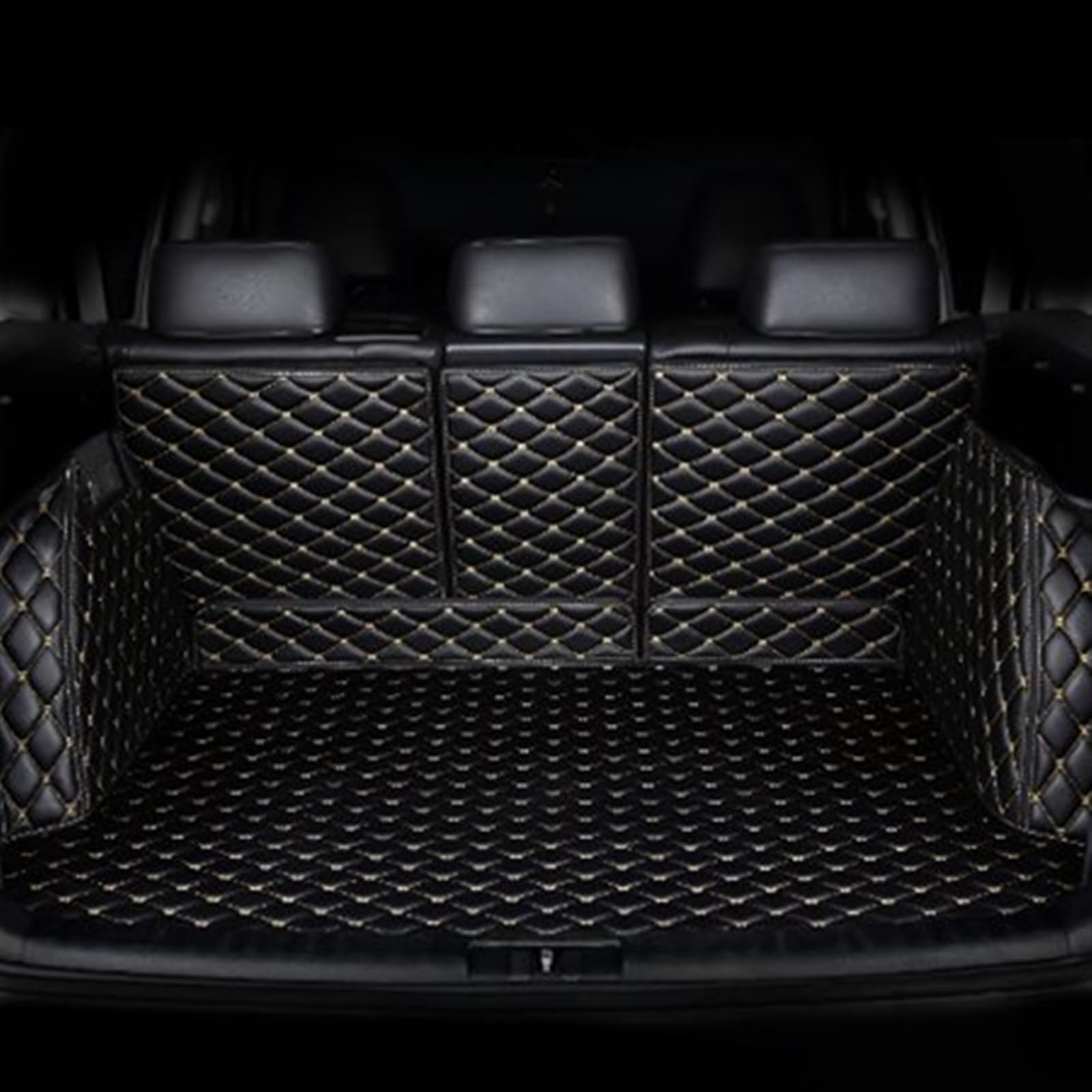 Kofferraumwanne Schutzmatte Auto-Kofferraummatten Anti-Schmutz-Pads Gepäckkofferraumteppiche Für Subaru Für Forester 2019 2020 2021 Auto Kofferraummatten(Black beige) von WYLWSHA
