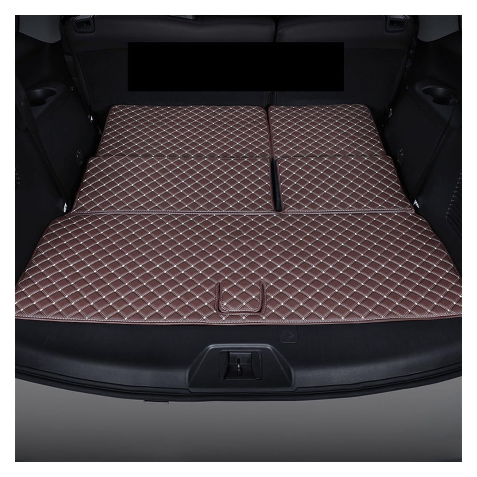Kofferraumwanne Schutzmatte Auto-Kofferraummatten Anti-Schmutz-Pads Teppiche Für Nissan Für Patrol Für Y62 Für Armada 2015 2016 2017 2018 2019 2020 Auto Kofferraummatten(Black beige) von WYLWSHA