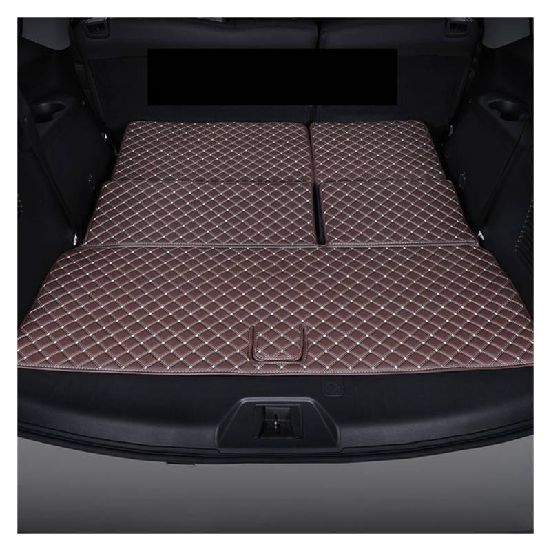 Kofferraumwanne Schutzmatte Auto-Kofferraummatten Anti-Schmutz-Pads Teppiche Für Nissan Für Patrol Für Y62 Für Armada 2015 2016 2017 2018 2019 2020 Auto Kofferraummatten(Black beige) von WYLWSHA