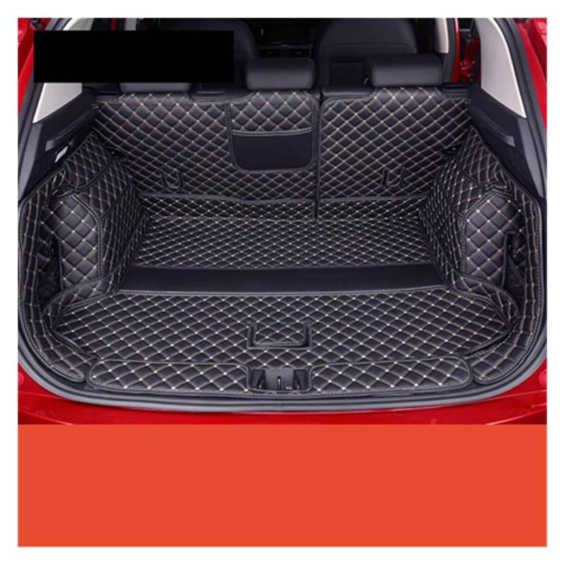 Kofferraumwanne Schutzmatte Auto-Styling Auto Fracht Hinten Boot Liner Stamm Fußmatten Für Geely Für Coolray 2019 2020 2021 Auto Kofferraummatten(A Black beige) von WYLWSHA