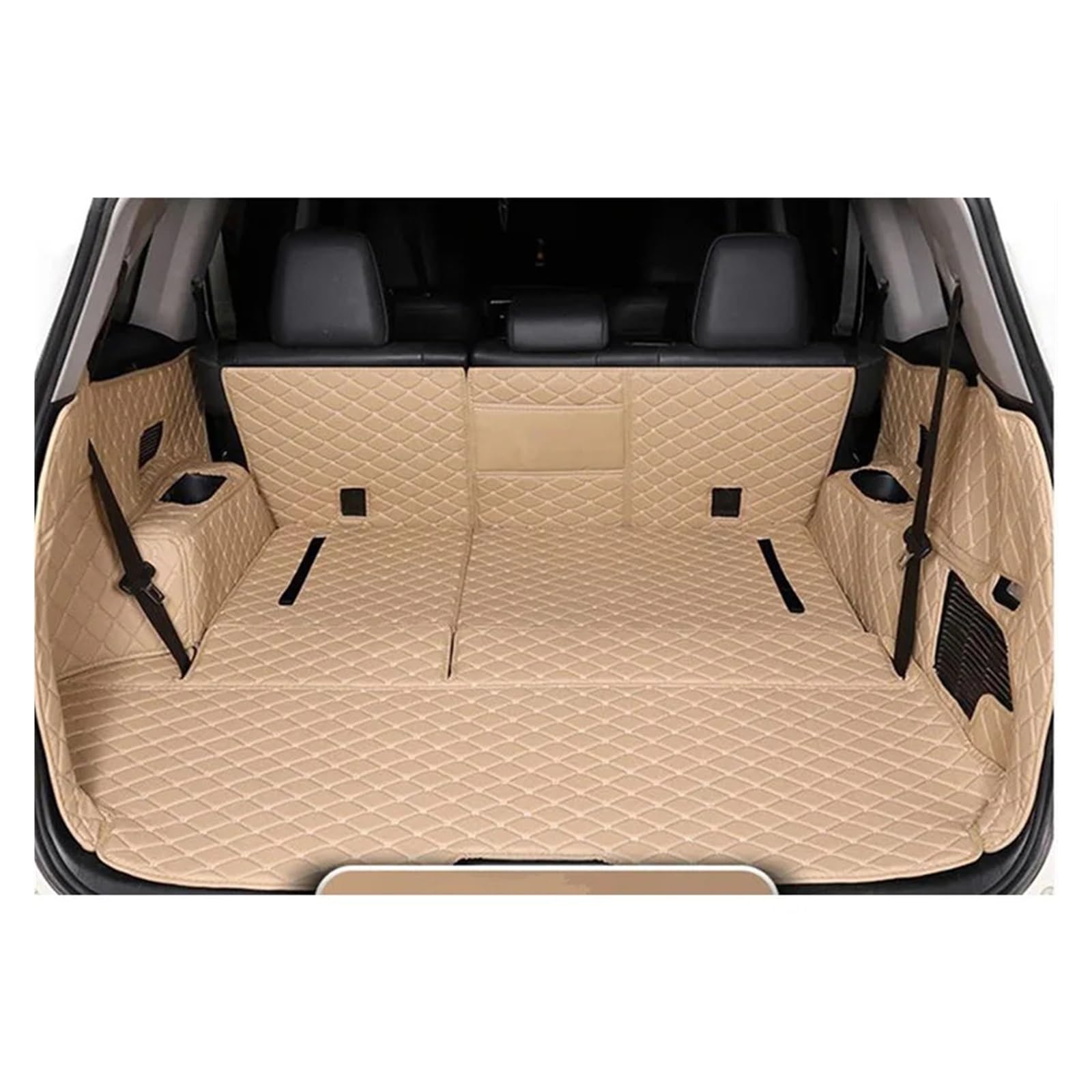 Kofferraumwanne Schutzmatte Auto Vollständig Abgedeckt Anti-Schmutz-Schutz Tablett Cargo Liner Für Toyota Für Highlander Für Hybrid Für 7 Sitze 2022 2023 Auto Kofferraummatten(Full Cover A,Model A) von WYLWSHA