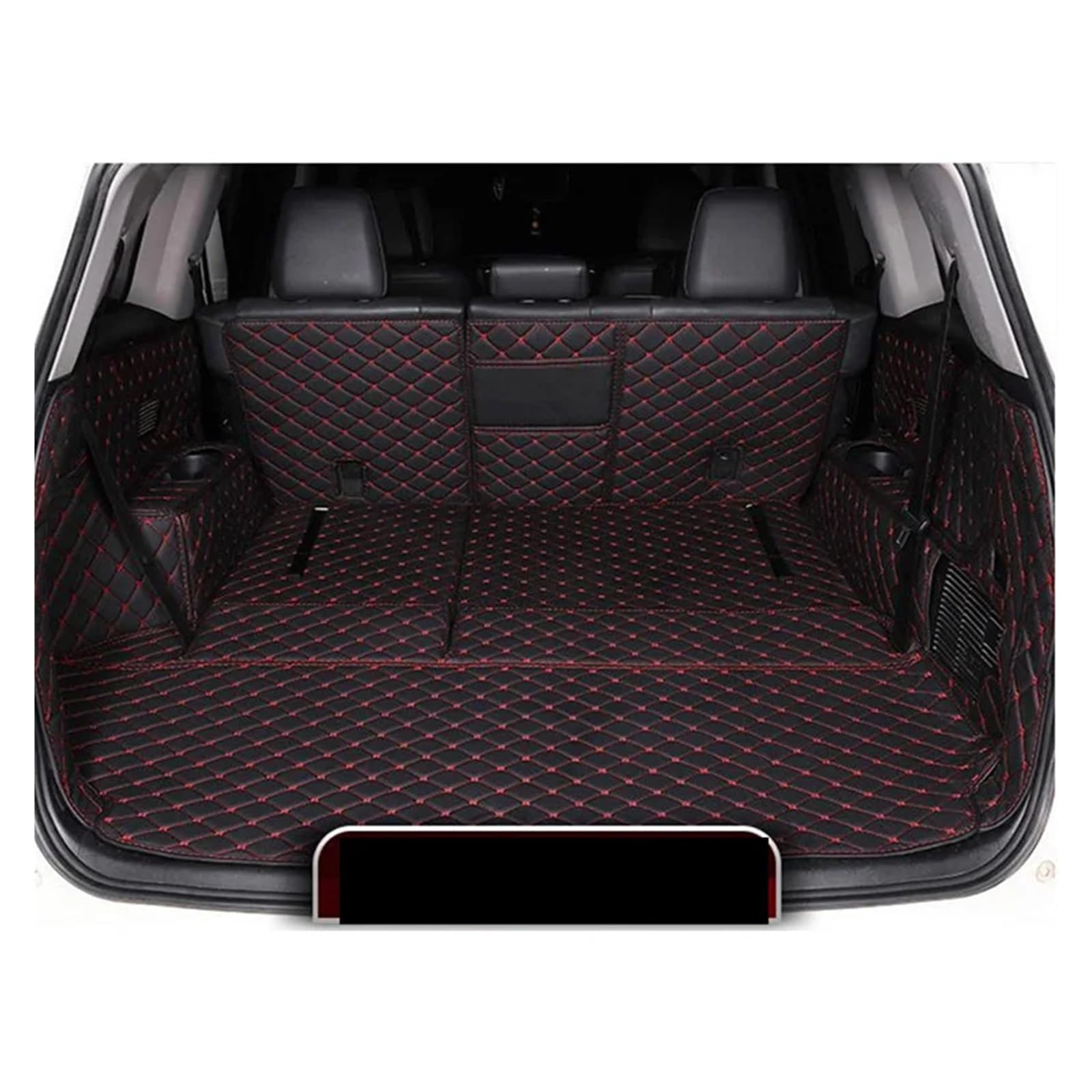 Kofferraumwanne Schutzmatte Auto Vollständig Abgedeckt Anti-Schmutz-Schutz Tablett Cargo Liner Für Toyota Für Highlander Für Hybrid Für 7 Sitze 2022 2023 Auto Kofferraummatten(Full Cover D,Model A) von WYLWSHA
