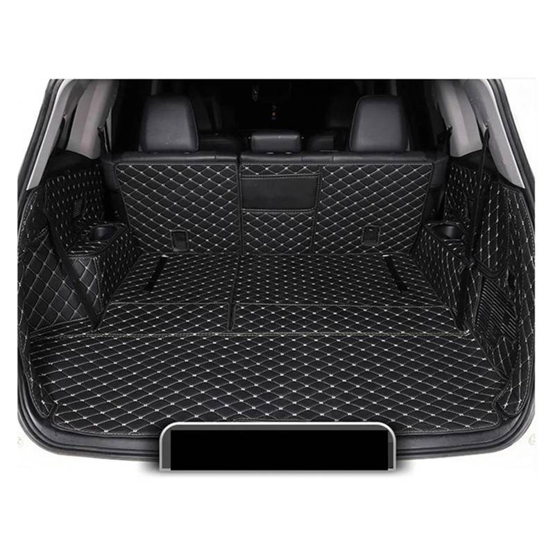 Kofferraumwanne Schutzmatte Auto Vollständig Abgedeckt Anti-Schmutz-Schutz Tablett Cargo Liner Für Toyota Für Highlander Für Hybrid Für 7 Sitze 2022 2023 Auto Kofferraummatten(Full Cover E,Model B) von WYLWSHA