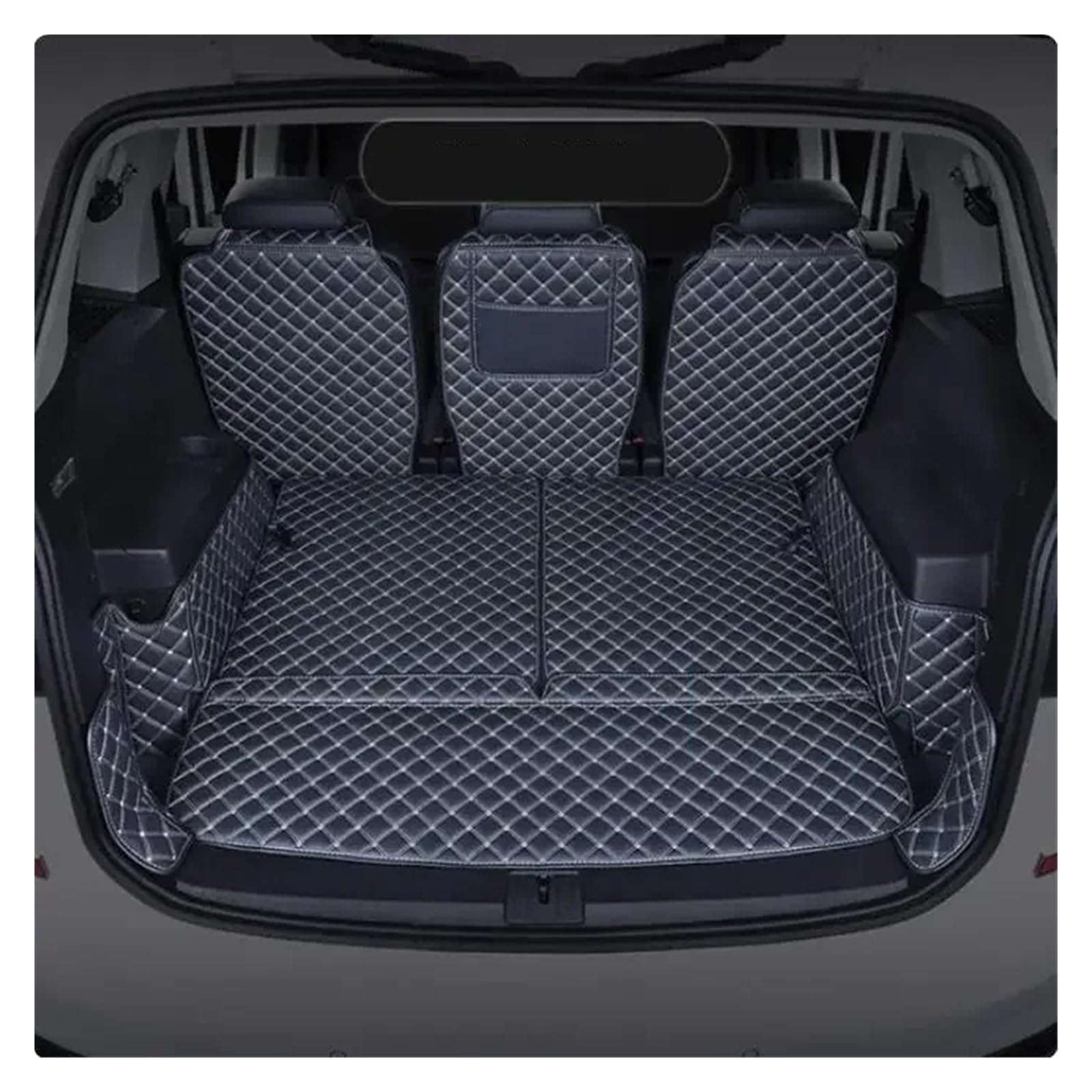 Kofferraumwanne Schutzmatte Kofferraumabdeckung Wasserdichte Matten Für VW Für Touran L 2006 2007 2008 2009 2010 2011 2012 2013 2014 2015 2016 2017 2018 2019 2020 2021 Auto Kofferraummatten(Bronze Yel von WYLWSHA