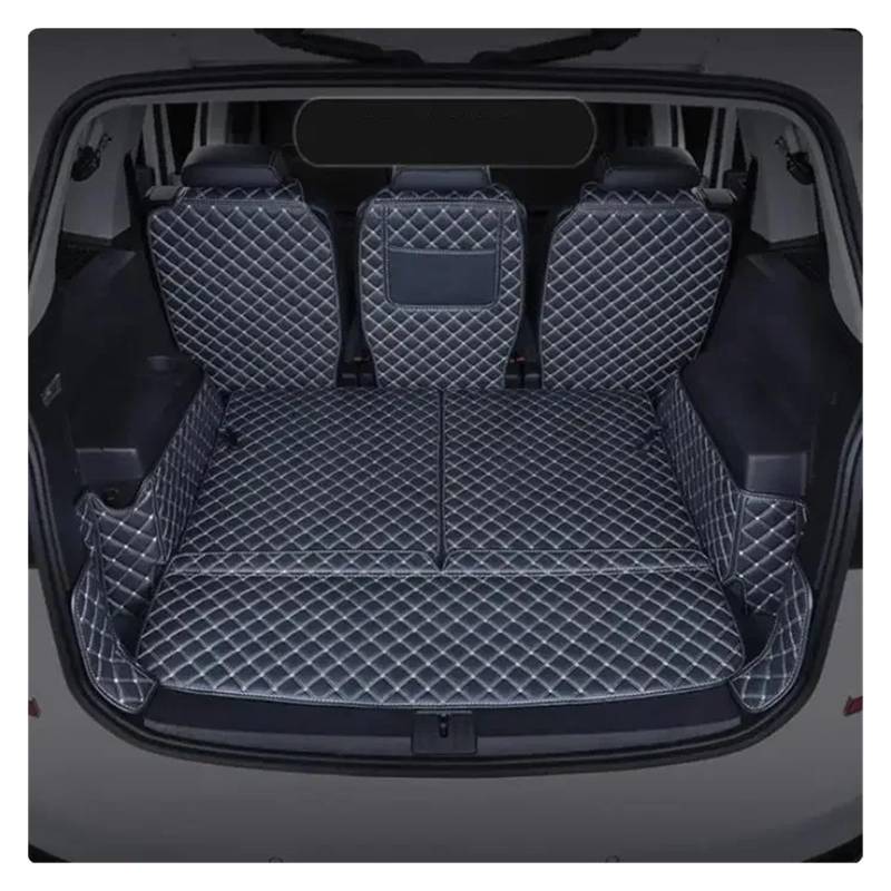 Kofferraumwanne Schutzmatte Kofferraumabdeckung Wasserdichte Matten Für VW Für Touran L 2006 2007 2008 2009 2010 2011 2012 2013 2014 2015 2016 2017 2018 2019 2020 2021 Auto Kofferraummatten(Bronze Yel von WYLWSHA