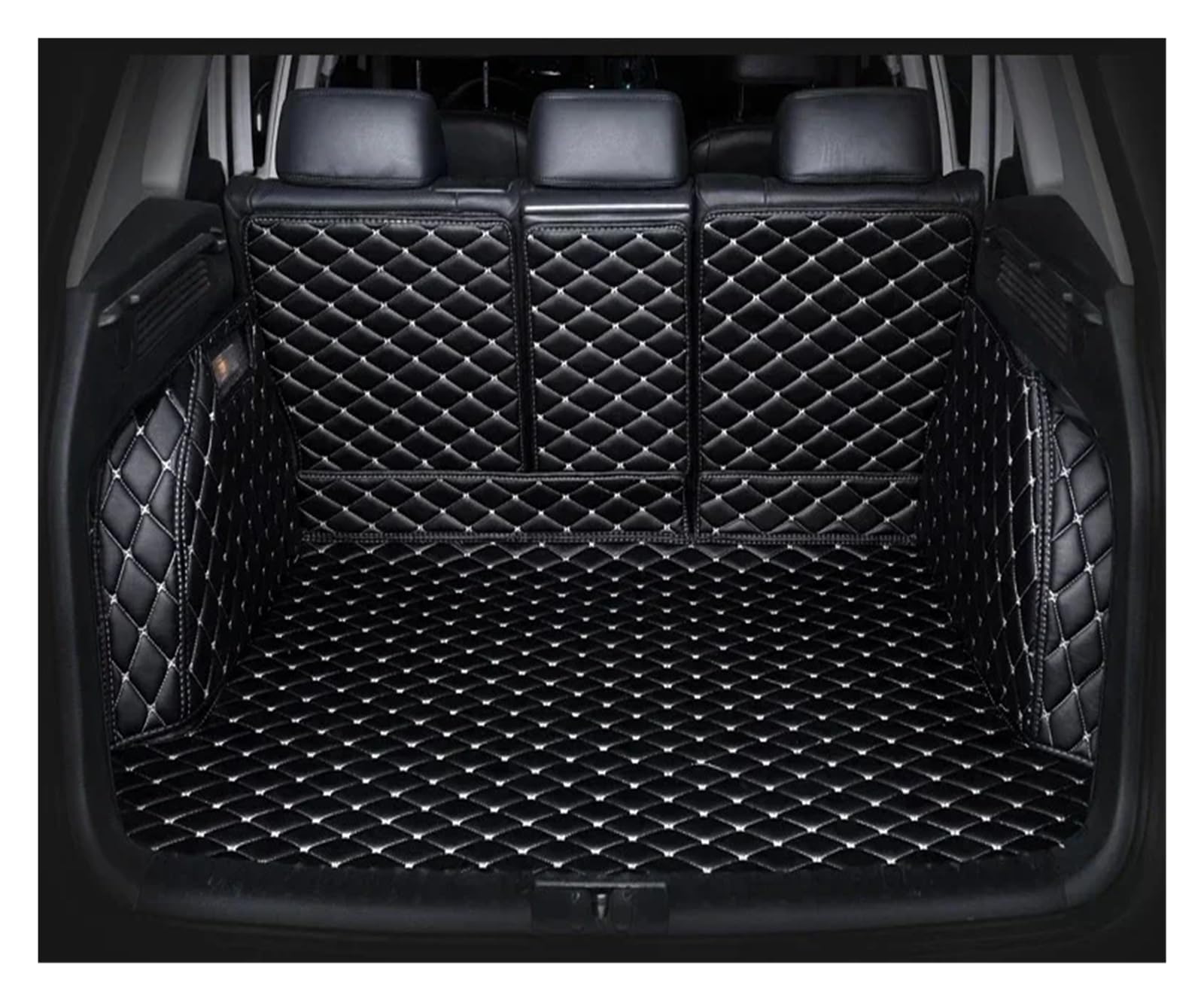 Kofferraumwanne Schutzmatte Kofferraummatte Für Benz Für GLE-Klasse Für 5-Sitzer Für W167 Für V167 350 450 580 2020 2021 2022 2023 2024 Auto Kofferraummatten(Black beige) von WYLWSHA