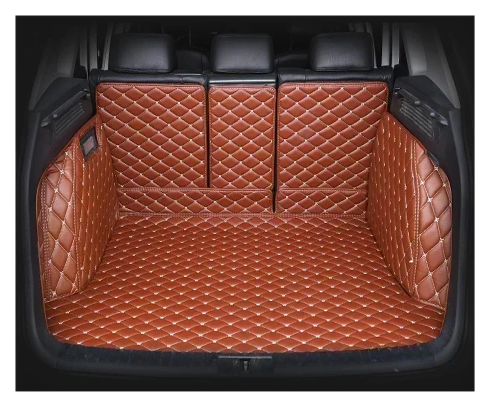Kofferraumwanne Schutzmatte Kofferraummatte Für Benz Für GLE-Klasse Für 5-Sitzer Für W167 Für V167 350 450 580 2020 2021 2022 2023 2024 Auto Kofferraummatten(Brown) von WYLWSHA