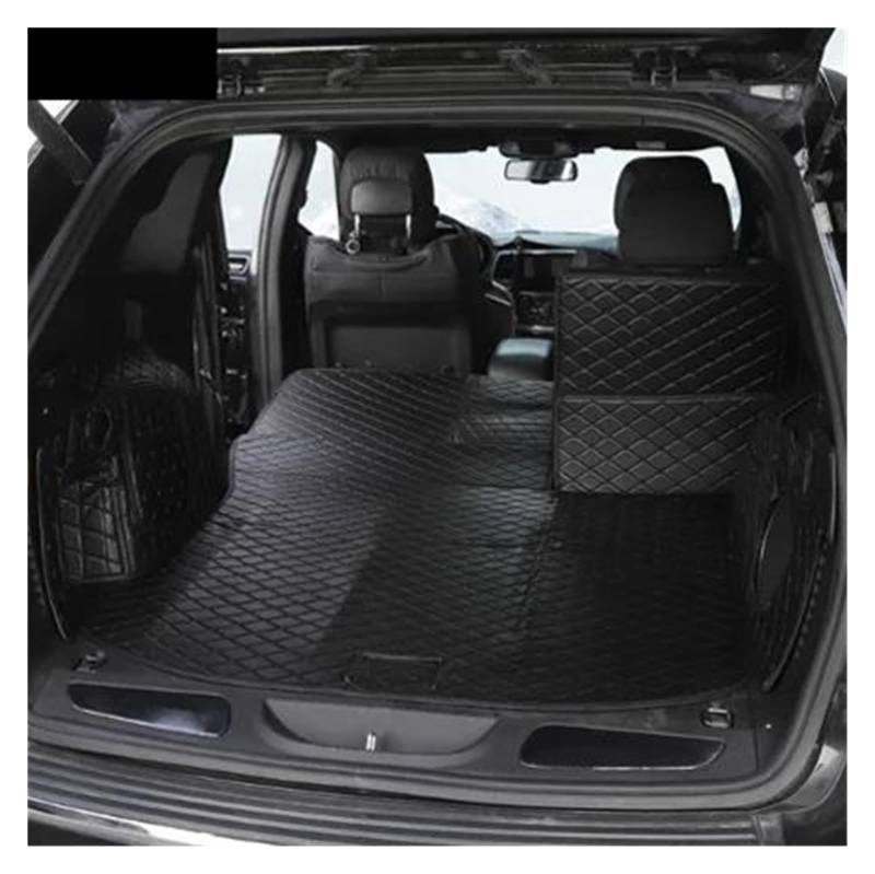 Kofferraumwanne Schutzmatte Kofferraumwanne Cargo-Liner Fach Teppichpolster Für Jeep Für Grand Für Cherokee 2011 2012 2013 2014 2015 2016 2017 2018 2019 2020 Auto Kofferraummatten(Black-Black Line) von WYLWSHA