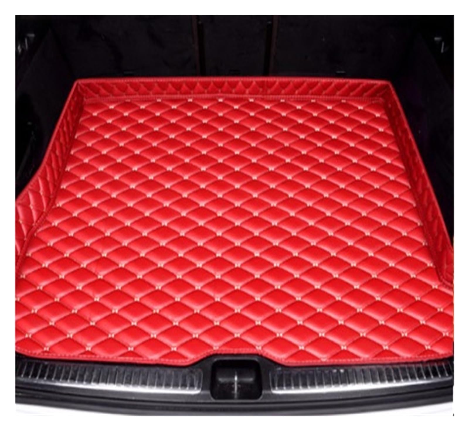 Kofferraumwanne Schutzmatte Kofferraumwanne Kofferraummatten Teppichpolster Für MG Für ZS Für GT Für HS Für RX5 Für MG5 Für MG6 Auto Kofferraummatten(Red) von WYLWSHA