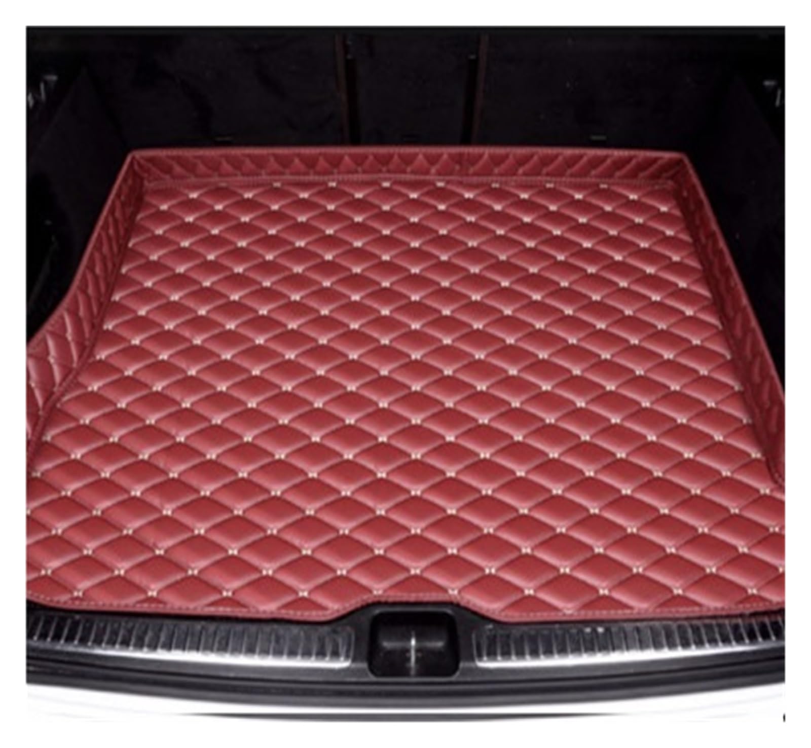 Kofferraumwanne Schutzmatte Kofferraumwanne Kofferraummatten Teppichpolster Für MG Für ZS Für GT Für HS Für RX5 Für MG5 Für MG6 Auto Kofferraummatten(Wine red) von WYLWSHA