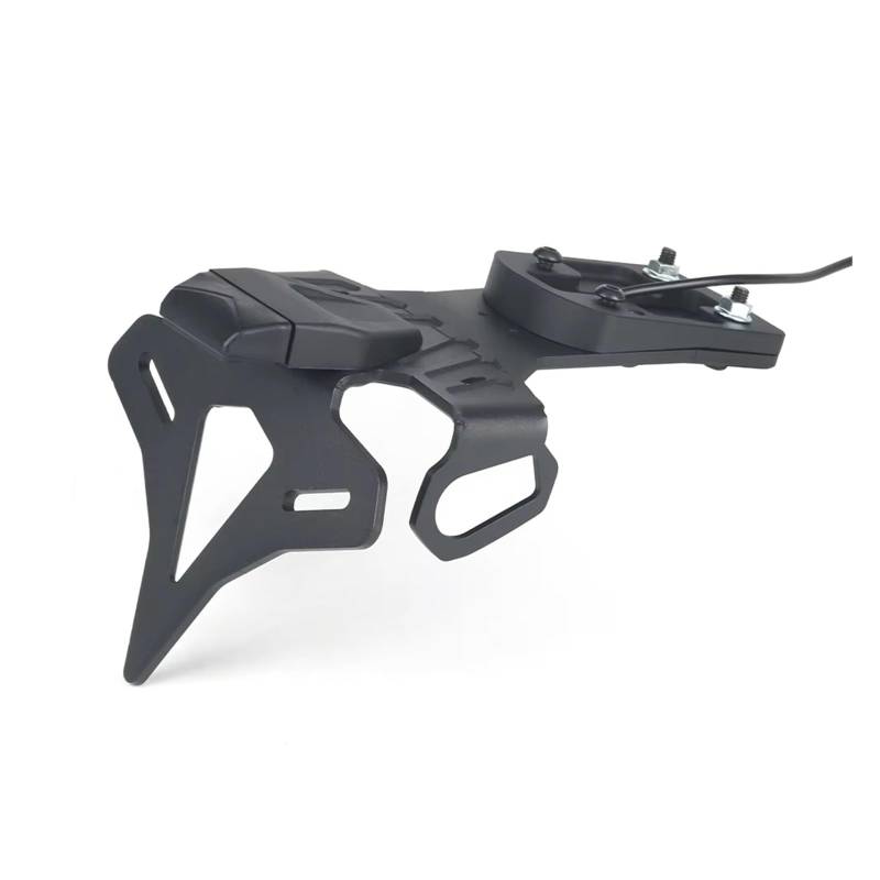 Motorrad Kennzeichenhalter Für Kawasaki Für ZX-6R 2024 Motorrad Hinten Kurze Schwanz Lager Ordentlich Kennzeichen Halter Reitstock Halterung Kit von WYLWSHA