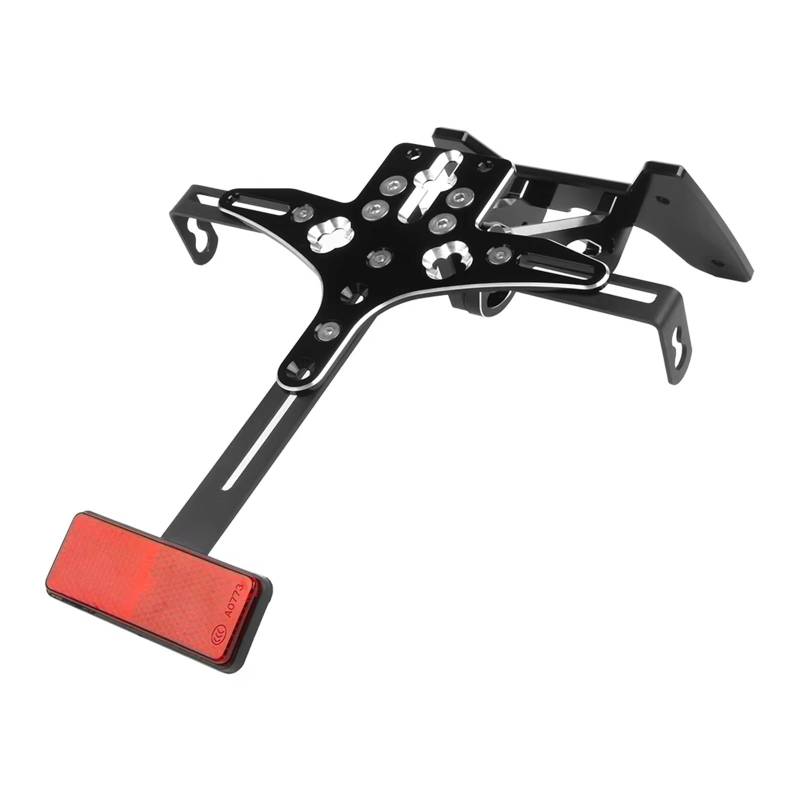 Motorrad Kennzeichenhalter Für Suzuki Für GSXR 600 750 2008-2010 Motorrad Kennzeichenhalter Einstellbare Heckrahmenhalterung von WYLWSHA