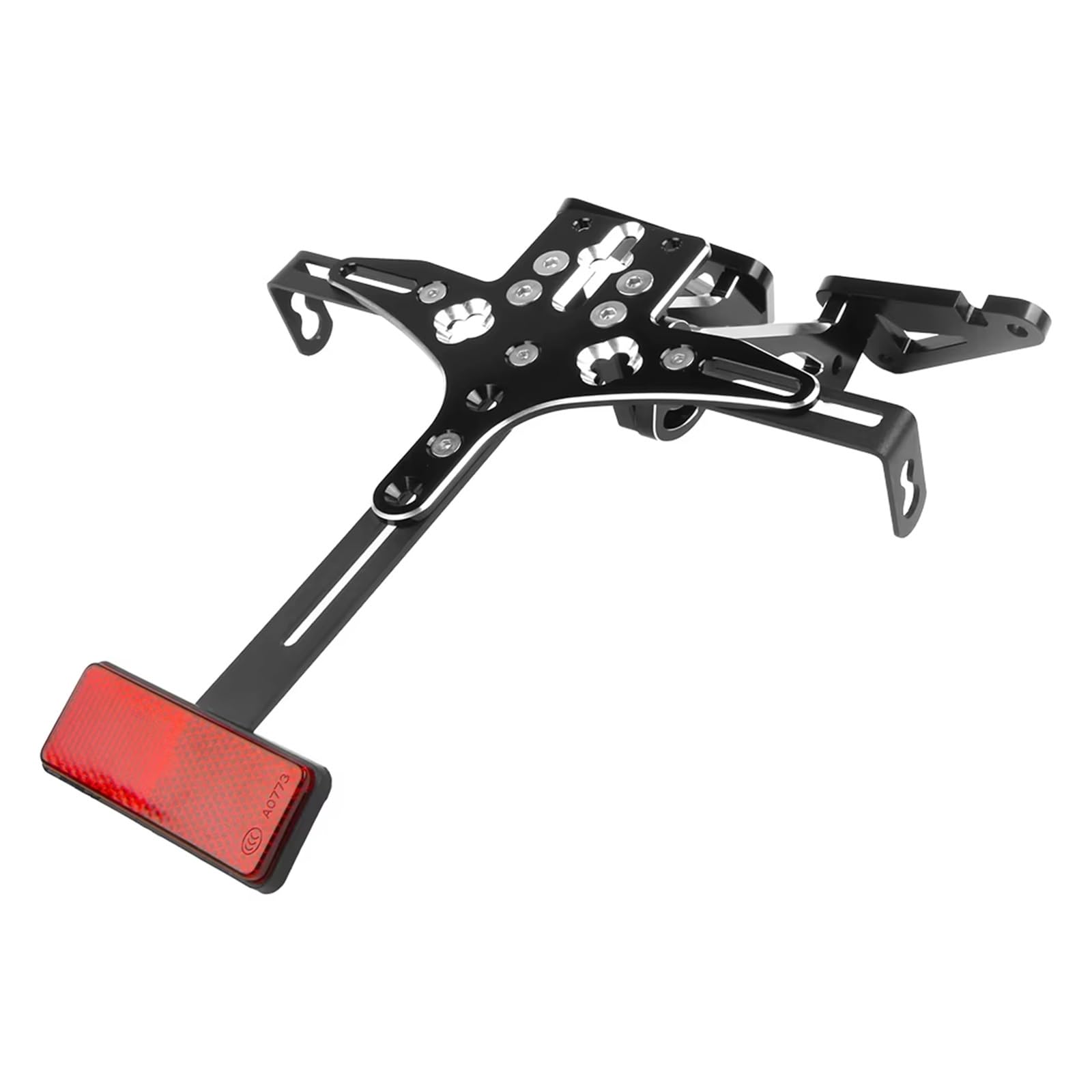 Motorrad Kennzeichenhalter Für TMAX530 Für T MAX 530 2012-2019 Motorrad Kennzeichenhalter Verstellbarer Hinterer Kotflügel-Eliminator Mit Signallicht von WYLWSHA