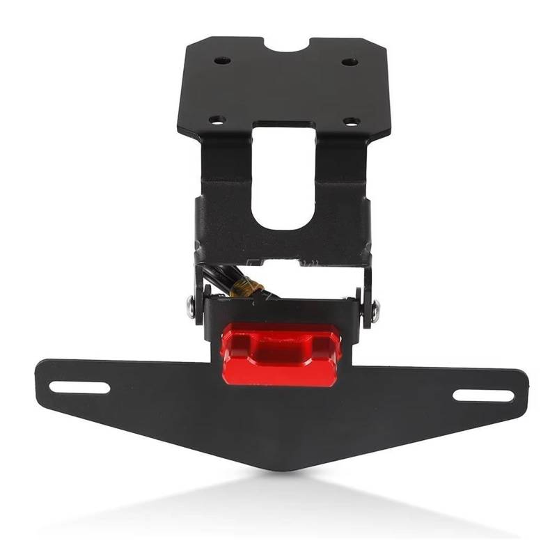 Motorrad Kennzeichenhalter Für YZF R15 Für YZFR15 V3 2017 2018 2019 2021 Kennzeichenrahmenhalterung Mit Leichter Heckhalterung Und Kotflügelheckstütze(Red) von WYLWSHA
