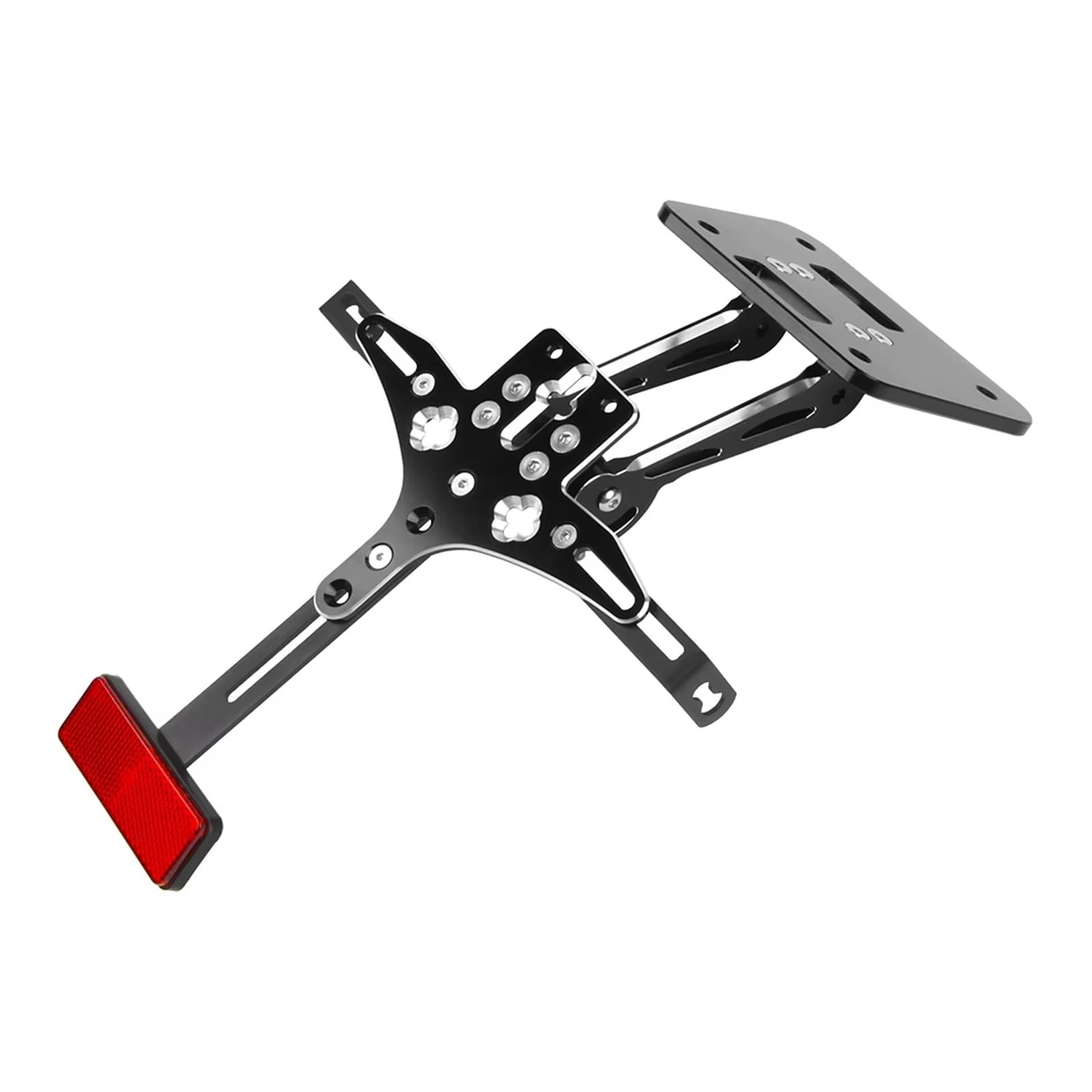 Motorrad Kennzeichenhalter Für YZF R25 R3 Für MT03 2015-2016 Motorrad-Kennzeichenhalter Einstellbarer Winkel Fender Eliminator Tail Kit von WYLWSHA