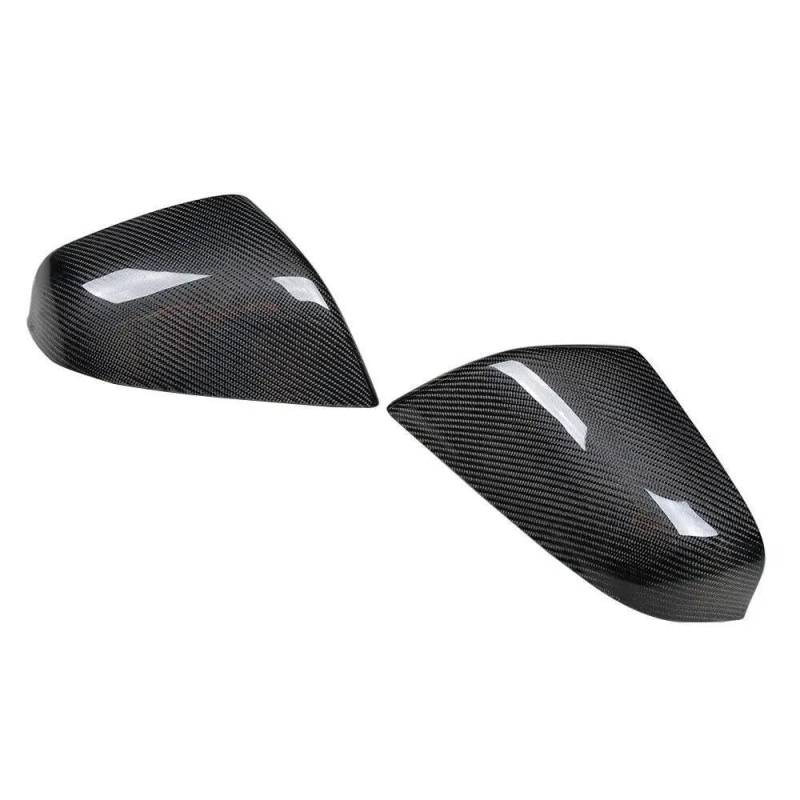 Glänzend Schwarz Matt Schwarz Carbon Fiber Seite Spiegel Abdeckungen Kappe Für Tesla Model S 2012-2018 Add-on Stil(Glossly Black) von WYNSTORE