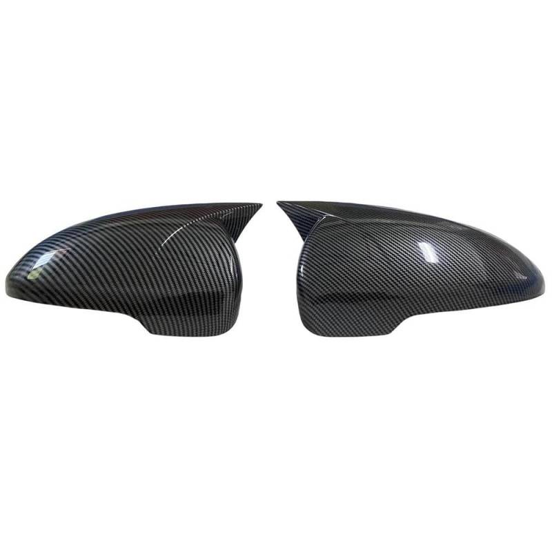 Spiegelabdeckungskappen Für Hyundai Tucson 2015-2020 Rückspiegelabdeckung Shell Case Trim Add On Autozubehör(Carbon Fiber Look) von WYNSTORE