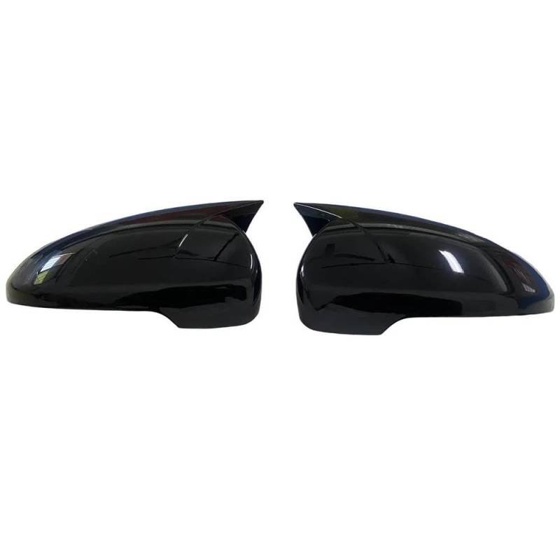 Spiegelabdeckungskappen Für Hyundai Tucson 2015-2020 Rückspiegelabdeckung Shell Case Trim Add On Autozubehör(Glossy Black) von WYNSTORE