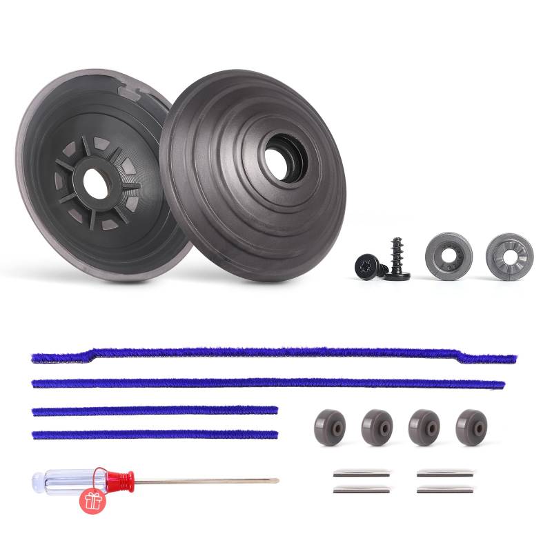 WYWY.Wide V-Kugelrad + Plüschstreifen + Rollen, Ersatz für Dyson V6 V7 V8 V10 V11 DC62 Staubsaugerrollen 35 W 50 W Direktantrieb Reinigungskopf Ersatzteile von WYWY.Wide