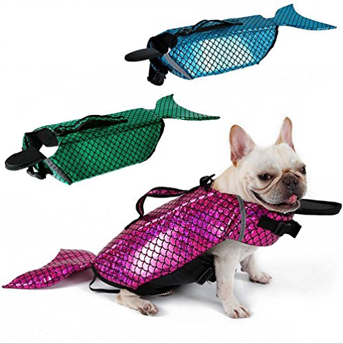 Pet Swimming Preserver Kleidung Sommer Bademode Hund Schwimmweste Sicherheit Kleidung Schwimmweste , blue , l von WYXIN