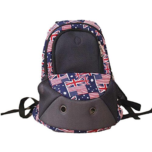 WYXIN Spitzenöffnungs-Maschen-weich-mit Seiten versehener Bügel-Haustier-Katzen-Träger-im Freienreise-Hunderecken-Rucksack 43 * 32 * 16CM , B von WYXIN