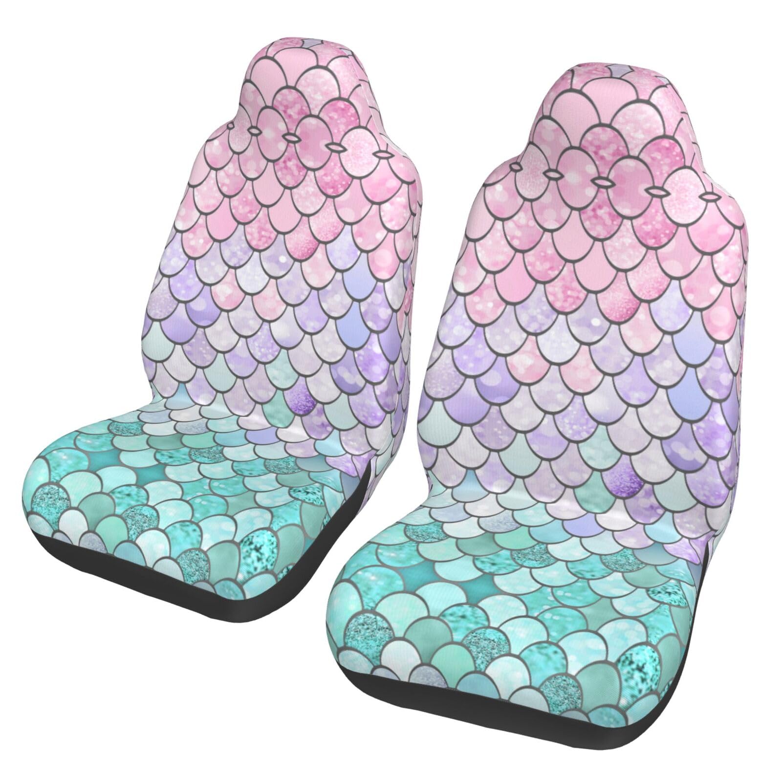 WYYDPPLK Autositzbezüge Meerjungfrau Rosa Lila mit Volldruck Design - Strapazierfähiges Polyester-Material, einfach zu installieren und zu reinigen, universelle Passform für Autos, SUVs, LKWs WYYDPPLK Autositzbezüge Meerjungfrau Rosa Lila mit Volldruck Design - Strapazierfähiges Polyester-Material, einfach zu installieren und zu reinigen, universelle Passform für Autos, SUVs, LKWs von WYYDPPLK