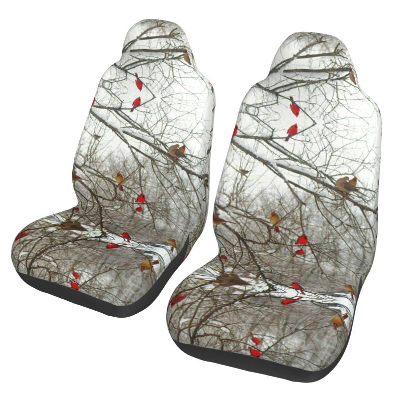 WYYDPPLK Autositzbezüge mit Birkenbäumen mit Volldruck-Design, strapazierfähiges Polyester-Material, einfach zu installieren und zu reinigen, universelle Passform für Autos, SUVs, LKWs von WYYDPPLK