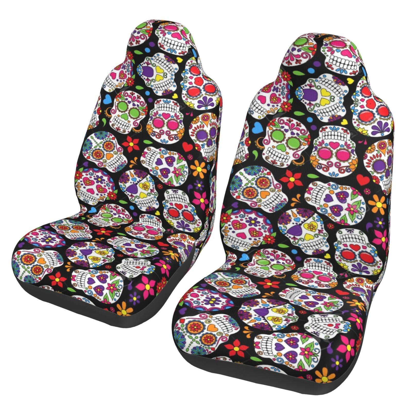 WYYDPPLK Autositzbezüge mit Totenkopf-Design, strapazierfähiges Polyester-Material, einfach zu installieren und zu reinigen, universelle Passform für Autos, SUVs, LKWs WYYDPPLK Autositzbezüge mit Totenkopf-Design, strapazierfähiges Polyester-Material, einfach zu installieren und zu reinigen, universelle Passform für Autos, SUVs, LKWs von WYYDPPLK