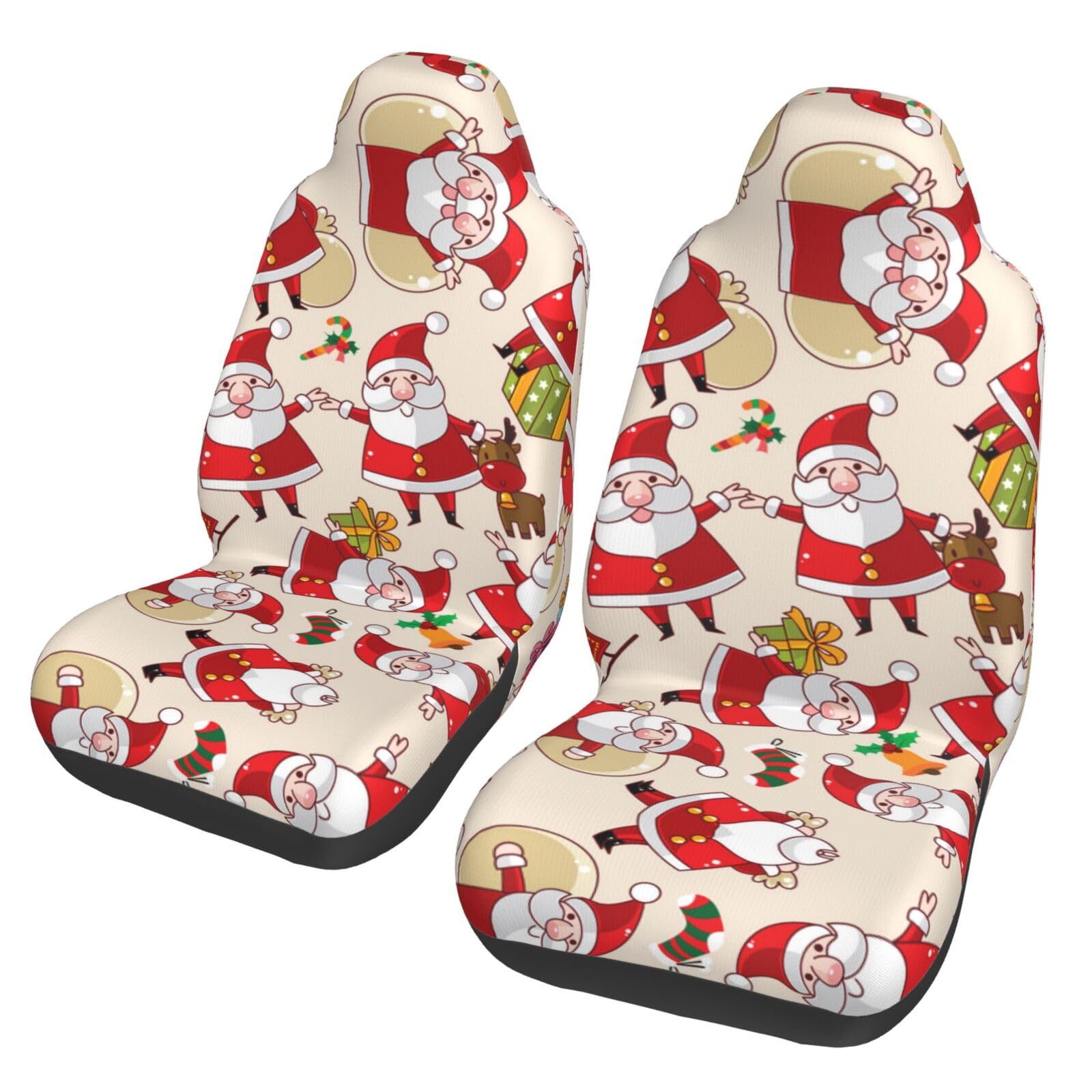 WYYDPPLK Autositzbezüge mit weihnachtlichem Cartoon-Weihnachtsmann-Design, strapazierfähiges Polyester-Material, einfach zu installieren und zu reinigen, universelle Passform für Autos, SUVs, LKWs WYYDPPLK Autositzbezüge mit weihnachtlichem Cartoon-Weihnachtsmann-Design, strapazierfähiges Polyester-Material, einfach zu installieren und zu reinigen, universelle Passform für Autos, SUVs, LKWs von WYYDPPLK