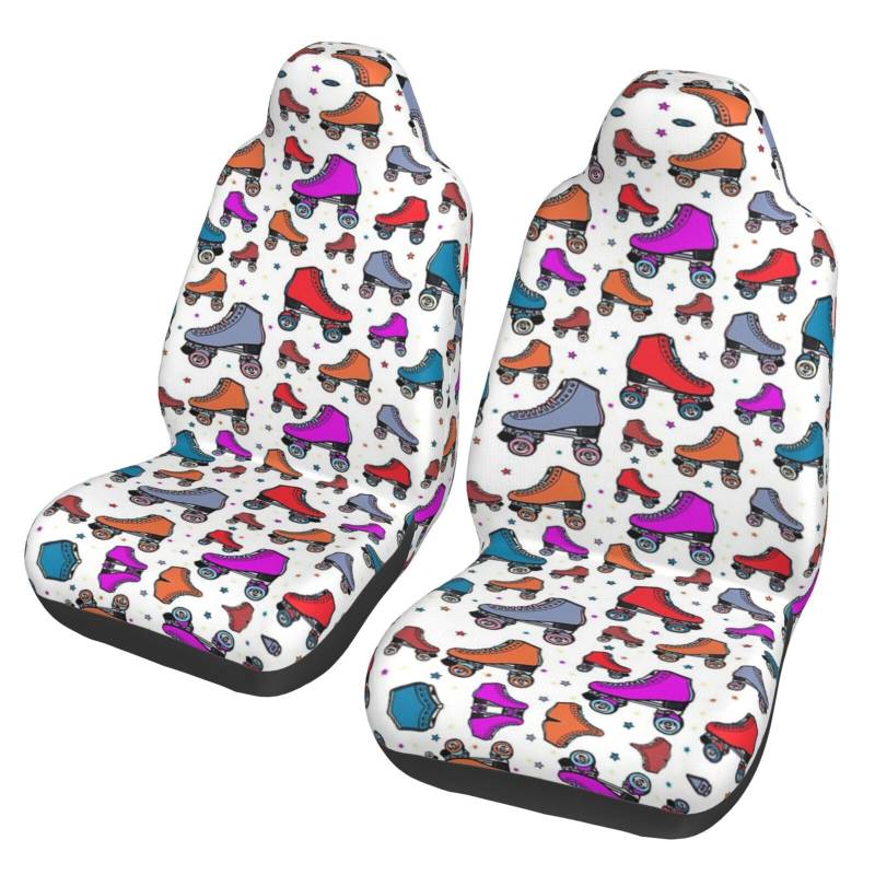WYYDPPLK Bunte Autositzbezüge mit Volldruck-Design, strapazierfähiges Polyester-Material, einfach zu installieren und zu reinigen, universelle Passform für Autos, SUVs, LKWs von WYYDPPLK