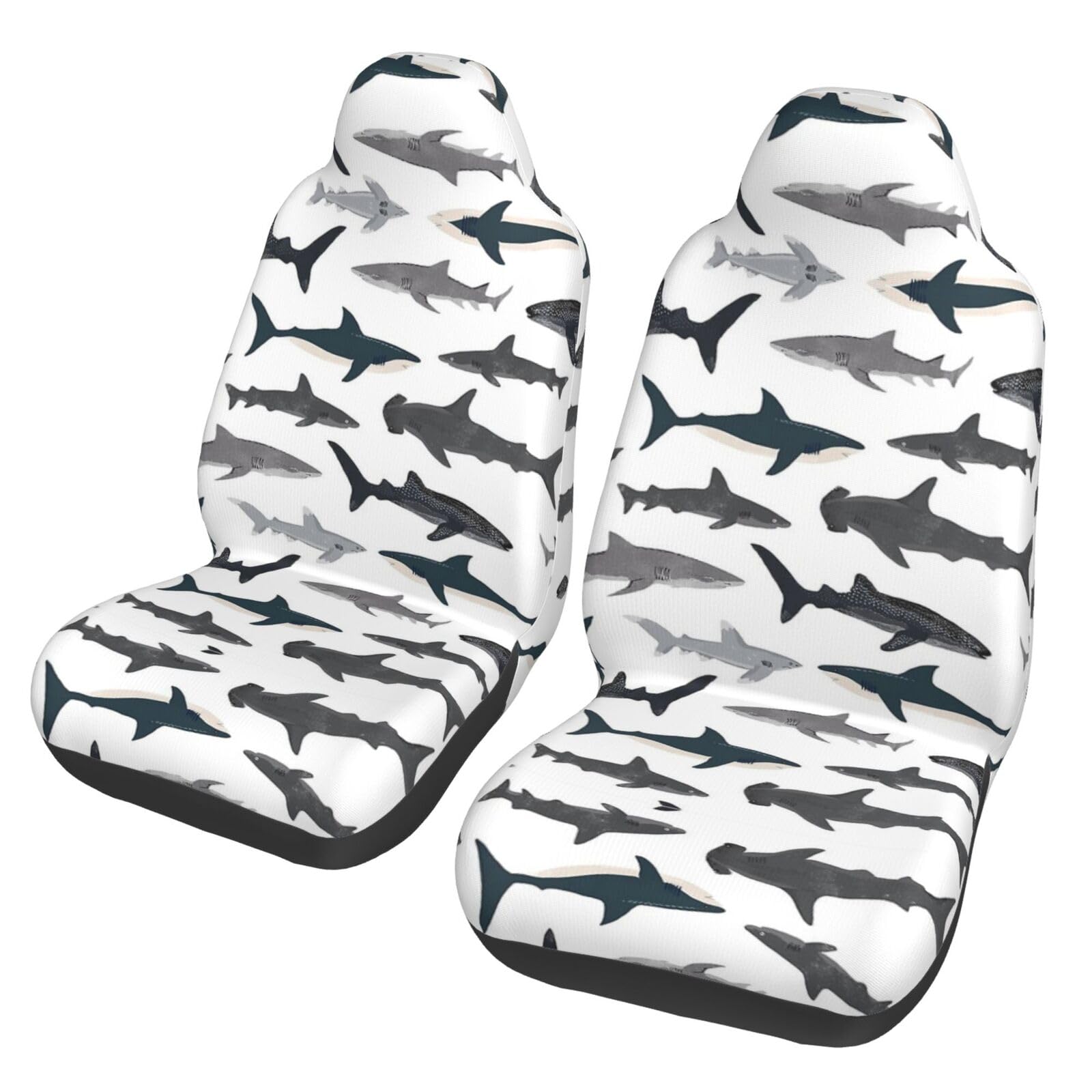 WYYDPPLK Fish and Shark Autositzbezüge mit Volldruck-Design, strapazierfähiges Polyester-Material, einfach zu installieren und zu reinigen, universelle Passform für Autos, SUVs, LKWs WYYDPPLK Fish and Shark Autositzbezüge mit Volldruck-Design, strapazierfähiges Polyester-Material, einfach zu installieren und zu reinigen, universelle Passform für Autos, SUVs, LKWs von WYYDPPLK