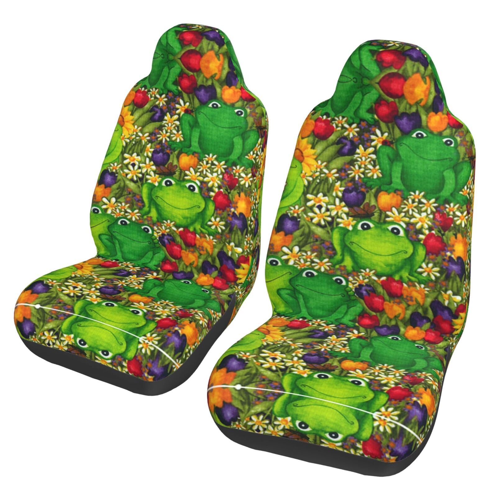 WYYDPPLK Frosch Autositzbezüge mit Volldruck-Design, strapazierfähiges Polyester-Material, einfach zu installieren und zu reinigen, universelle Passform für Autos, SUVs, LKWs WYYDPPLK Frosch Autositzbezüge mit Volldruck-Design, strapazierfähiges Polyester-Material, einfach zu installieren und zu reinigen, universelle Passform für Autos, SUVs, LKWs von WYYDPPLK