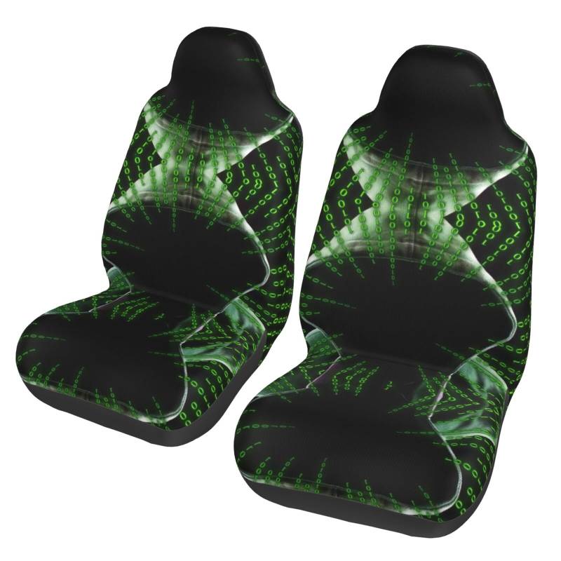 WYYDPPLK Hacker Attack Autositzbezüge mit Volldruck-Design, strapazierfähiges Polyester-Material, einfach zu installieren und zu reinigen, universelle Passform für Autos, SUVs, LKWs von WYYDPPLK