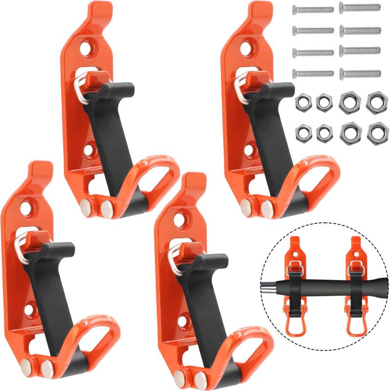 WYYFXY 4 Stück Schaufelhalter Dachträger Schaufelhalterung Abschließbar Axthalter Wand Schaufel Halterung für Lastwagen Auto Boot Werkzeug Spannverschluss Wandmontagehalterungen von WYYFXY
