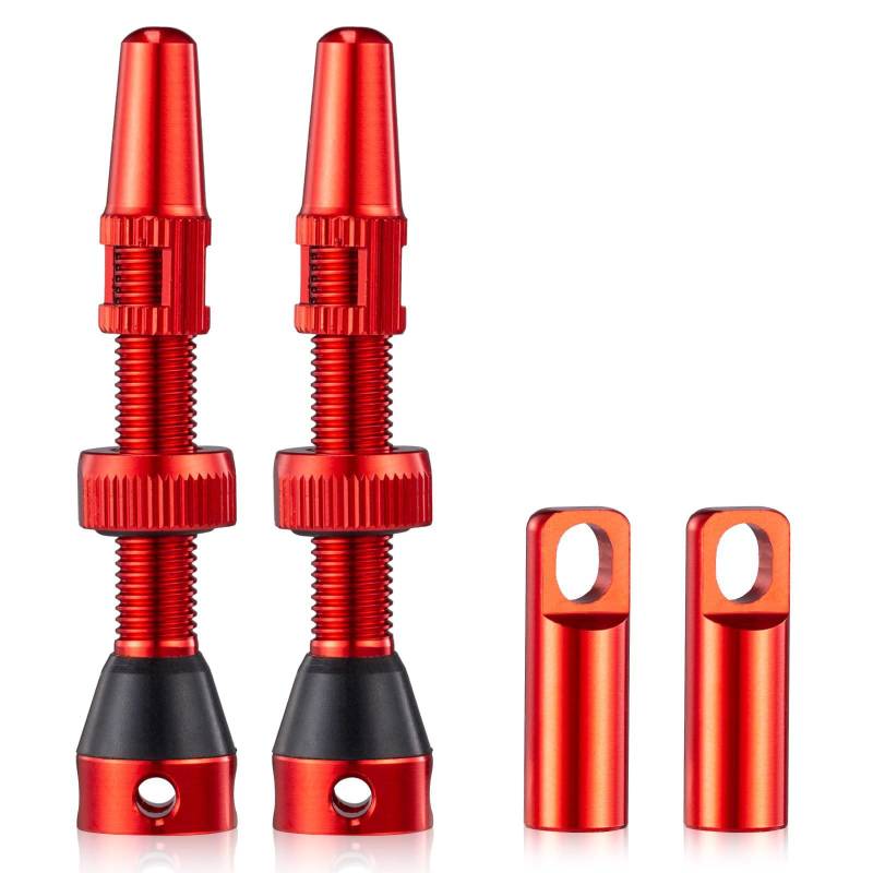 Tubeless Bikes Ventile Stammkits Mit Integriertem Wert Kernen Entfernerwerkzeug Und Ventile Stammkappen 60 Mm Tubeless Wertstamm von WZBHCZLJ