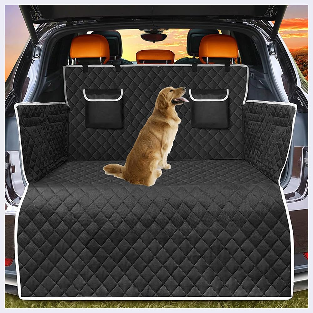 Kofferraummatten für Auto, für Jeep Grand Cherokee 2013-2017 Kofferraummatte für Hund, wasserdichte Kratzschutz Haustiermatten, Ladekantenschutz Matte von WZZXCVF