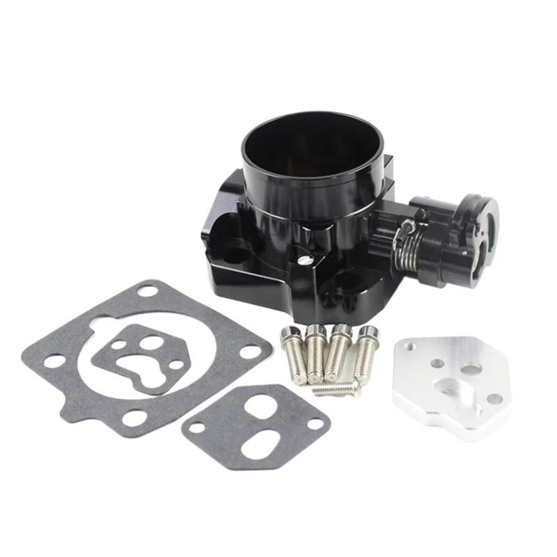 64MM Aluminium-Ansaugkrümmer-Drosselklappengehäuse Kompatibel mit Mazda MX5 Kompatibel mit Miata BP-4W BP-Z3 1999-2005(Black) von WaLdor