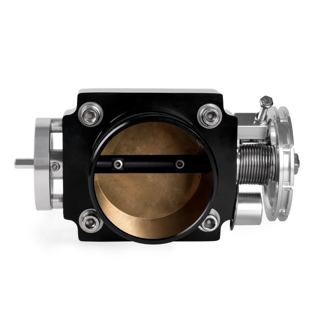 Universal 70mm/100mm High Flow Legierung Aluminium CNC Billet Einlassdrosselklappengehäuse RS-THB192(70mm Black) von WaLdor