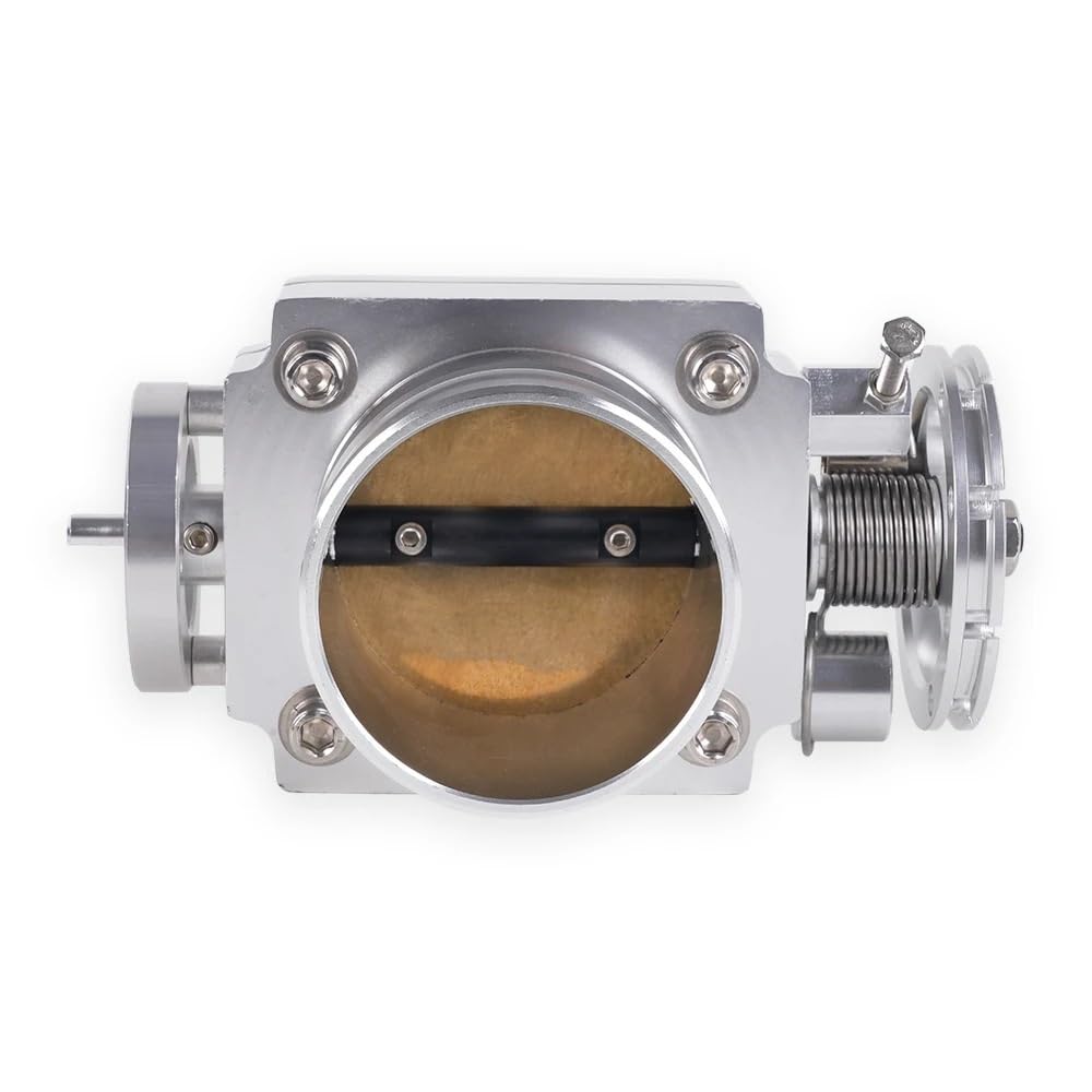Universal 70mm/100mm High Flow Legierung Aluminium CNC Billet Einlassdrosselklappengehäuse RS-THB192(70mm Silver) von WaLdor
