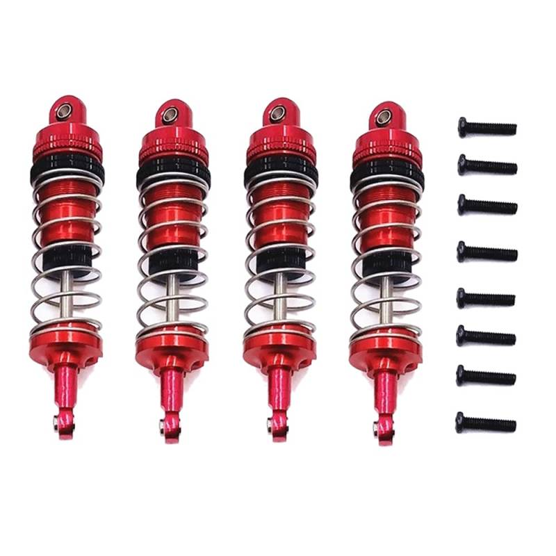 Wadakada 4 StüCke Einstellbarer All Metall StoßDäMpfer DäMpfer für 144001 124019 124018 RC Auto Upgrade Teile ZubehöR,1 von Wadakada