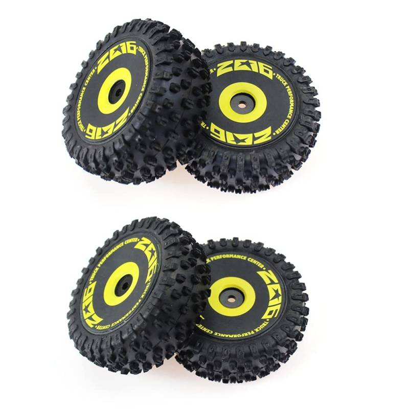 Wadakada 4 StüCke Vorder und Hinterradreifen für 144001 144010 124016 124017 RC Auto Upgrade Teile Teile ZubehöR von Wadakada