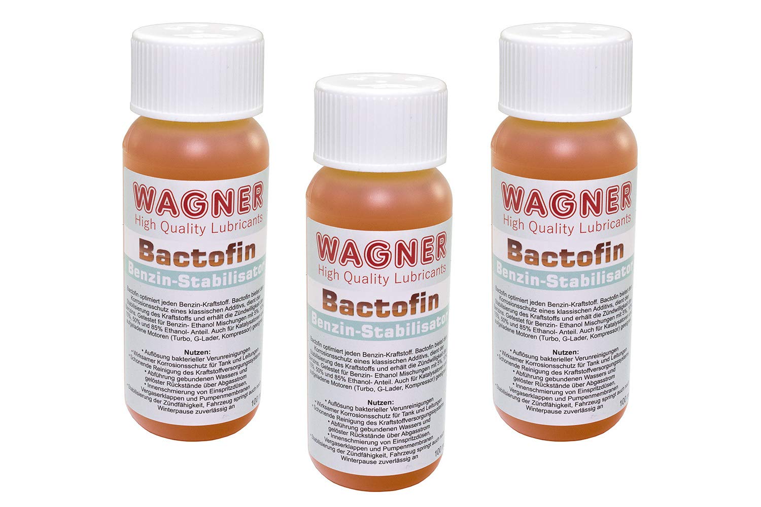 Bactofin Benzin Stabilisator Tankrostschutz 3 Stück á 100 ml von Wagner Spezialschmierstoffe