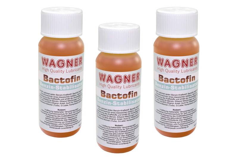 Bactofin Benzin Stabilisator Tankrostschutz 3 Stück á 100 ml von Wagner Spezialschmierstoffe